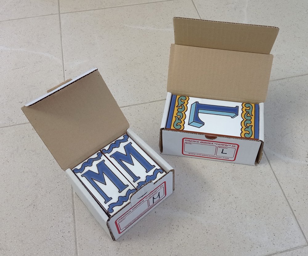 Cajas de letras de cerámica para venta al por mayor